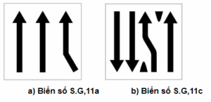 biển S.G,11a; S.G,11c 